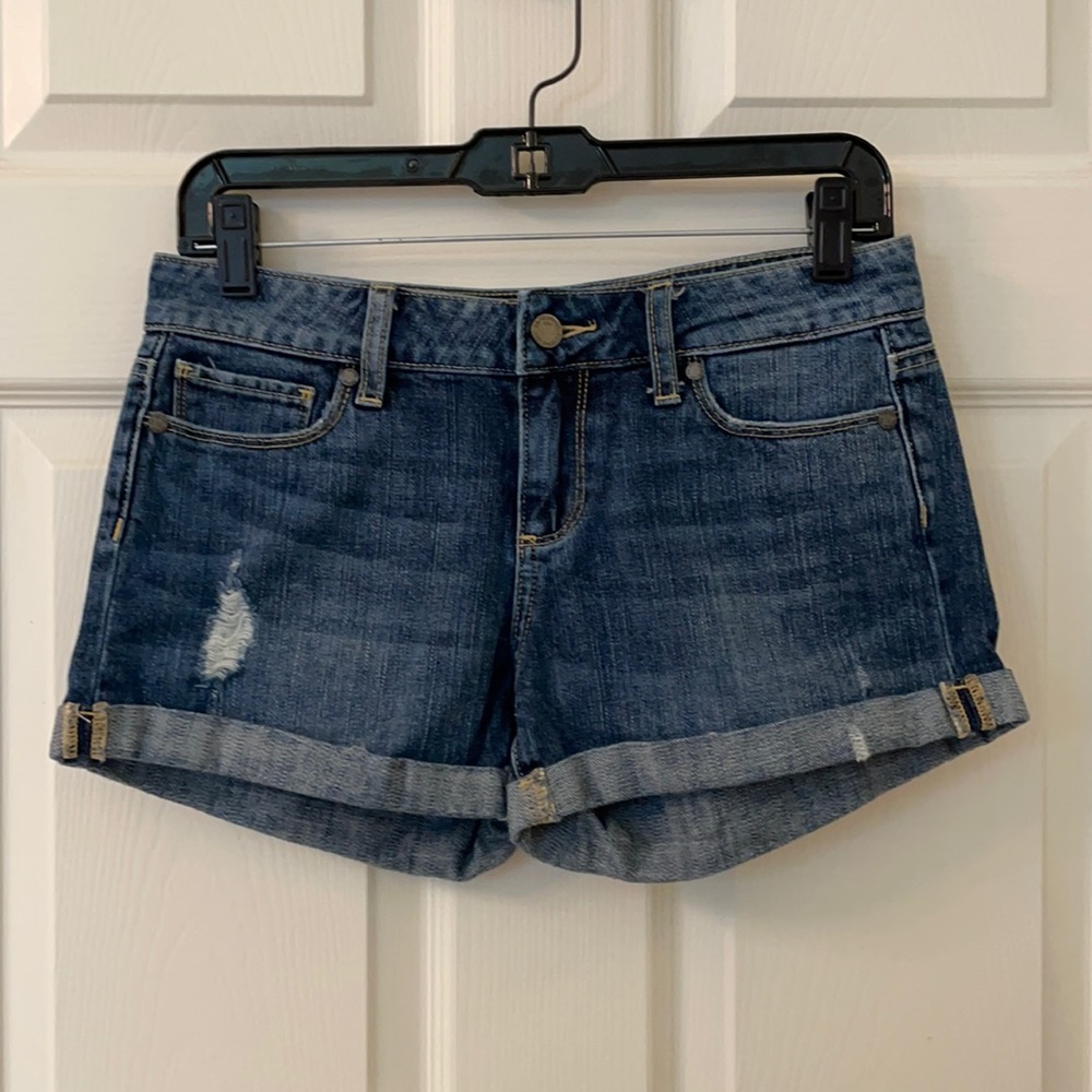 Paige Jimmy Jimmy Rolled Jean Shorts Size 25